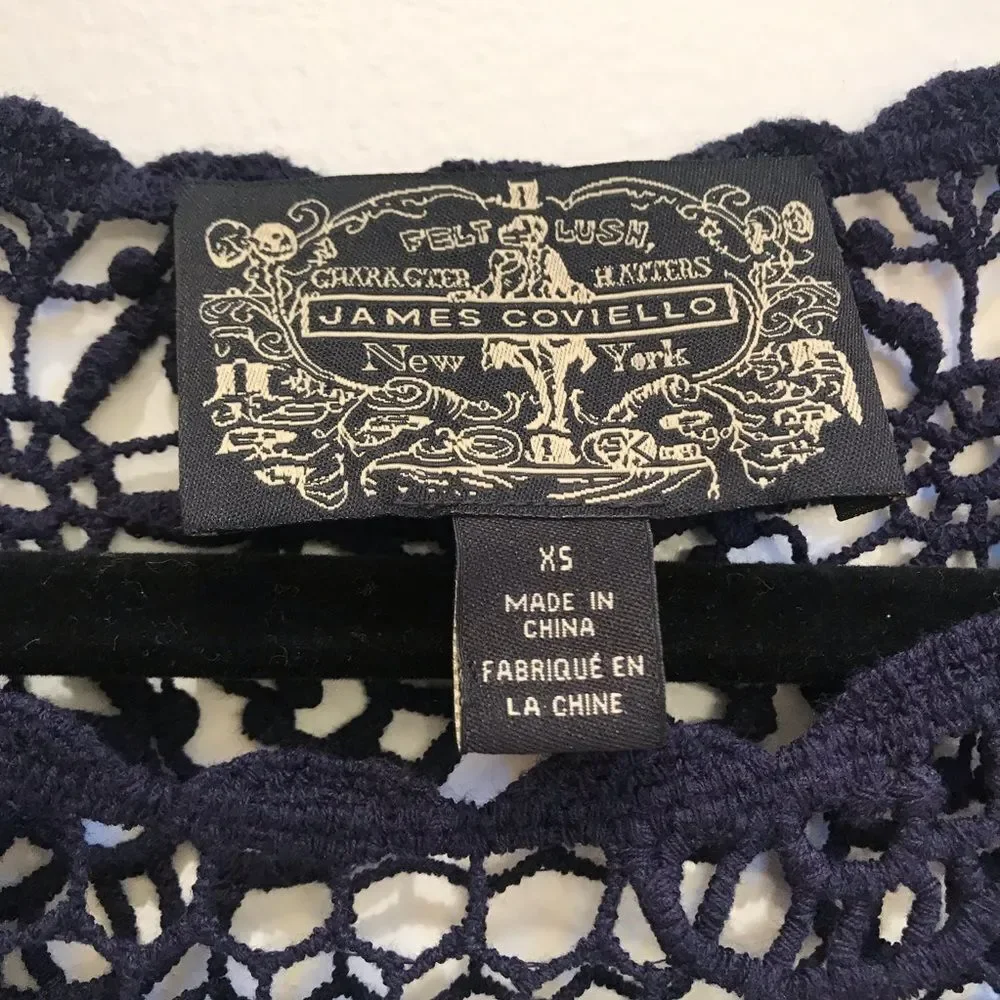 Anthropologie James Coviello “Janice Crochet Top”